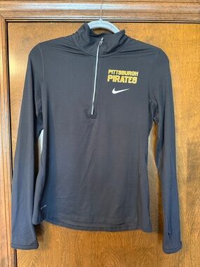 Nike Black Pittsburgh Pirates Half-Zip Pullover with Yellow Logo